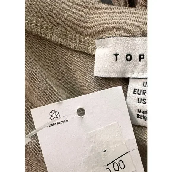 New TOPSHOP NORDSTROM Women's Stone Macrame Style Tank Top Size 8-10 - Picture 7 of 9